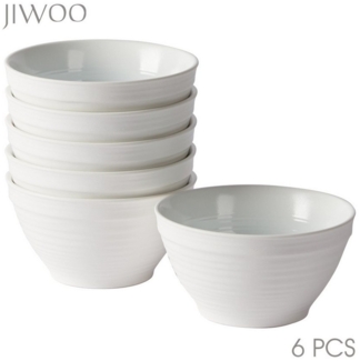 JIWOO Schüssel 6er,Ø12cm,Dessertschale,Servierschüssel,Obstschale,Müslischale, Hochwertiges Keramik, (6er-set, 6-tlg), rutschfest und langlebig,Mikrowellen-und spülmaschinenfest,Ø12cm