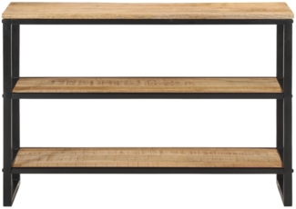 vidaXL Konsolentisch 100x35x70 cm Raues Massivholz Mango 374075