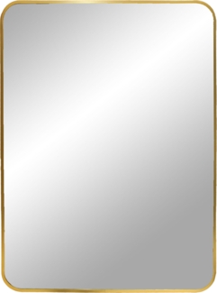 Spiegel, Aluminium, Messingoptik, 50x70 cm