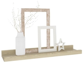 vidaXL Wandregale, 2 Stk., MDF sonoma, 40 x 9 x 3 cm