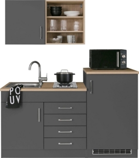 KOCHSTATION Pantryküche KS-Mali, Breite 160 cm, mit E-Geräten