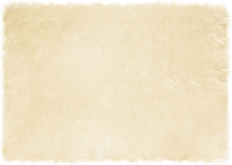 vidaXL Kunstschaffell Teppich Tafalla Creme 160 x 230 cm Polyester 42021506