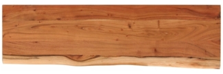 vidaXL Baumkante ohne Halterungen, Massivholz Akazie natur, 60 x 20 x 2,5 cm
