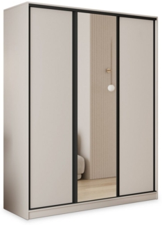 Masseno Schwebetürenschrank TARI Kleiderschrank mit Spiegel und Schubladen Schlafzimmerschrank