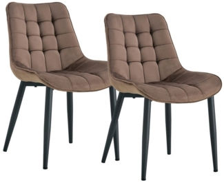 Krok Wood Esszimmerstuhl Christian Bürostuhl, Metallbeine (2- er Set) (Set), 2-er Set