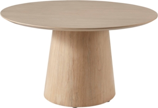 s.Oliver Couchtisch Hemmon (1-St), mit massivem Eschenfuß, edler Echtholzplatte, Durchmesser 80 cm