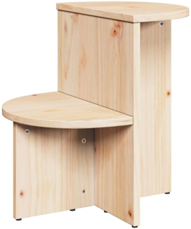 Couchtisch, Sofatisch Natur 50 x 40 x 50 cm Massivholz Kiefer