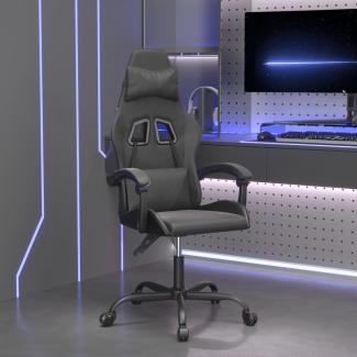 vidaXL Gaming-Stuhl Drehbar Schwarz Kunstleder 349551