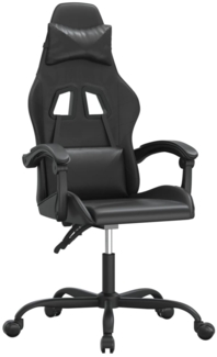 vidaXL Gaming-Stuhl Drehbar Schwarz Kunstleder 349551