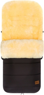 Fillikid Fußsack Engadin, Winterfußsack Lammfell, schwarz