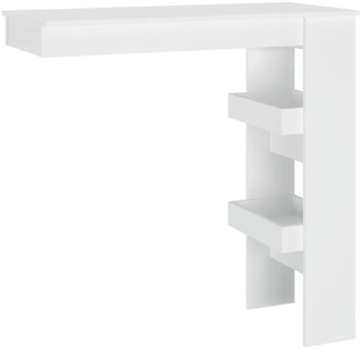 vidaXL Wand-Bartisch Weiß 102x45x103,5 cm Holzwerkstoff 811781
