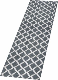 Kurzflor Fußmatte Elegance Grau Anthrazit - 50x150x0,7cm