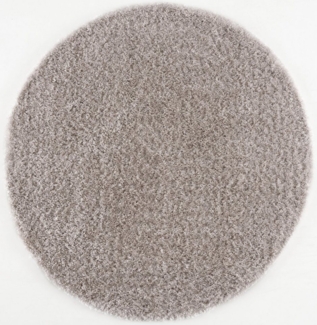 Sanat Hochflor-Teppich Porto, rund, Höhe: 45 mm, Wohnzimmer, Langflor, Shaggy Teppich