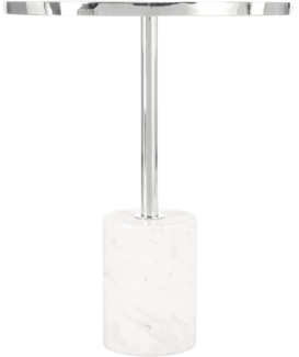 Beistelltisch Lana 525 Silber / Weiß