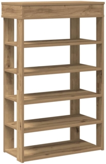 vidaXL Schuhregal Artisan-Eiche 60x30x98 cm Holzwerkstoff 859931