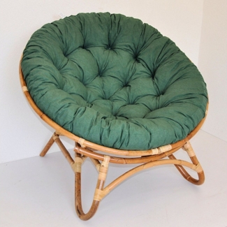 Rattani Rattanstuhl XXL Rattan Papasansessel / Rattansessel, Papasan inkl. Polster