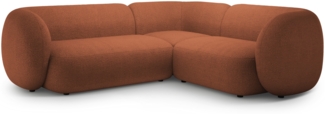 Micadoni Ecksofa Kate 4-Sitzer Rechts Boucle Terrakotta