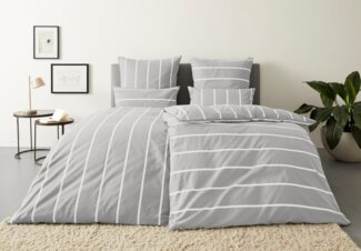OTTO home Wendebettwäsche MIETTE, Renforcé, 2 teilig, mit modernen Streifen, Bettwäsche ab Gr. 135x200 cm erhältlich