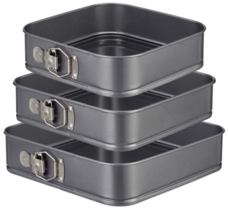 Quadratische Springform im 3er Set
