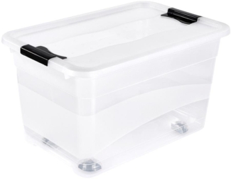 keeeper Organizer konrad (Set, 2 St), Aufbewahrungsbox, 52 L, mit Rollen, Deckel, Schiebeverschluss