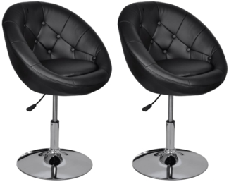 Barhocker 2 Stk. Schwarz Kunstleder [240453]