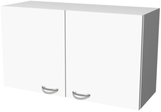 Flex-Well Hängeschrank Hängeschrank Küche - 100 cm breit - Weiß – Witus