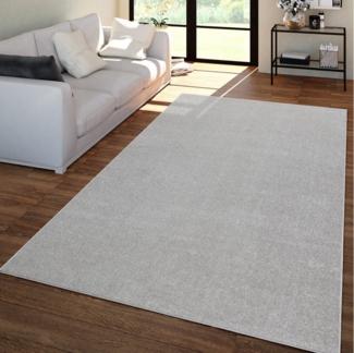 TT Home Teppich, Läufer, Höhe: 12 mm, Wohnzimmer Teppich Kurflor Unifarbendes Design Modern Und Zeitlos