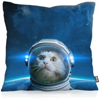 VOID Kissenbezug, Space Cat Outdoor Indoor galaxie hipster katze meme astronaut mieze