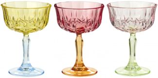 Ib Laursen - 3er Set Weingläser Gläser Glas Weinglas Bunt 3 Farben 01017-99