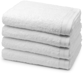 Möve Superwuschel 4 tlg. Frottier-Set - 4 X Handtuch (50 X 100cm) - 520 g/m2 - Snow