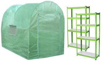 Polytunnel 19mm 2.5m x 2m mit Regale