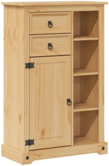 vidaXL Badschrank Corona 70x33x110 cm Massivholz Kiefer 4013403