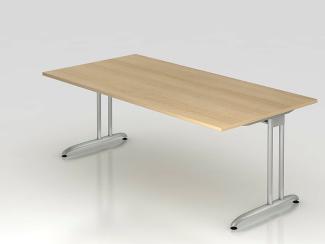 'BS2E' Schreibtisch C-Gestell 200x100cm Eiche