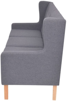 vidaXL 3-Sitzer Sofa Stoff Grau 245454