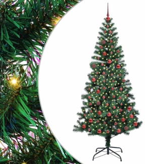 vidaXL Künstlicher vorbeleuchteter Weihnachtsbaum Grün 210 cm 3396775