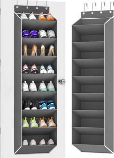 Coonoor Schuhregal Hängende Schuhaufbewahrung, Schuh-Organizer über der Tür, mit Haken-Schuhaufbewahrungsregal für Schuhe, Wohnaccessoires usw