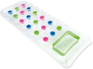 Intex | Luftmatratze mit Fenster | Suntanner | 188 x 71 cm | Farbe: Grün | ideal für Strand und Schwimmingpool