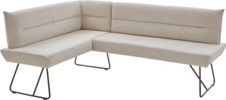NIEHOFF SITZMÖBEL Eckbank Conny, mit Micro-Federkern, Bezug Cord, Gestell Kufe, verschiedene Maße