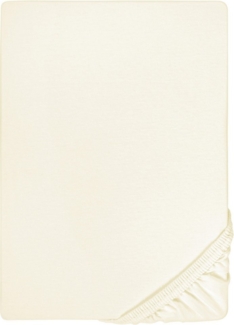 biberna Jersey-Elastic-Spannbetttuch 0077866, perlmutt, 1x 140x200 cm - 160x220 cm