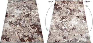 my home Teppich Almrose, rechteckig, Höhe: 9 mm, mit besonders weichem Flor, Blumen Muster, florales Design, Kurzflor