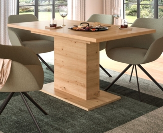 Esstisch Home-X in Eiche ausziehbar 150 - 190 cm