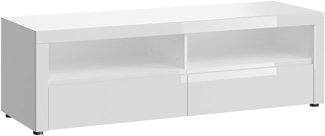 Lowboard Essen TV-Unterschrank 152cm weiß Hochglanz MDF