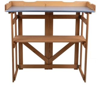 Pflanztisch, klappbar, Kiefernholz, braun, H 94cm