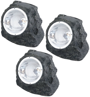Solar-Gartenstrahler mit strahlendem Licht "Stein" Design