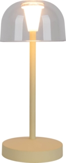Light & More LED Akku-Tischleuchte Gomba gelb dimmbar