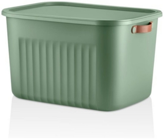 Luxury Bites Aufbewahrungsbox mit Deckel, 20L-15L -10L BPA-freie Kunststoff, nestbar und stapelbar (6 Farben, 9 Farbkombiationen, 3er Set)