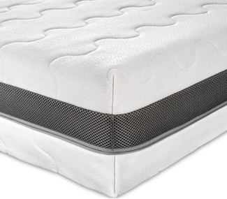 Sleepneo Matratze 140x200 H3&H4- Höhe 18cm - 7 Zonen Kaltschaummatratze 140x200 mit Aloe Vera Doppeltuchbezug, OEKO-TEX 100 zertifiziert