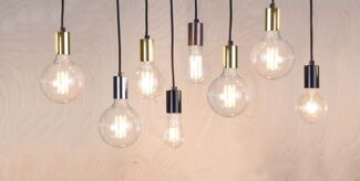 Lampenaufhängung Glans Kabel 3,5 m, E27, messing, schwarzes Kabel