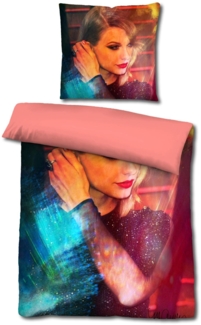 Castell Mikrofaser Wendebettwäsche Taylor Swift von Sid Maurer 155 x 220 + 80 x 80 cm