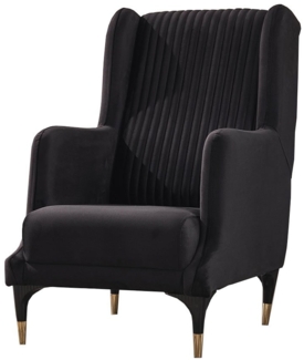 Sessel Queens / Quanto , Stoff , Anthrazit , 69 x 108 x 101 cm